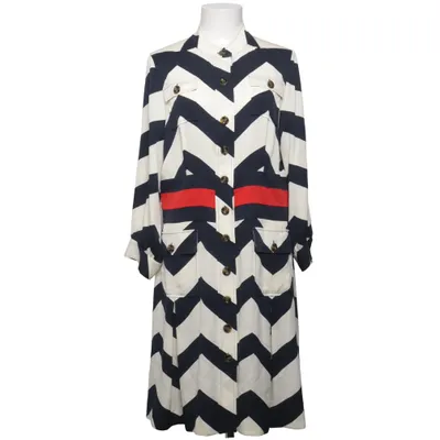 Dress (Blue, White, Red) from Diane von Furstenberg Elastane, Silk
