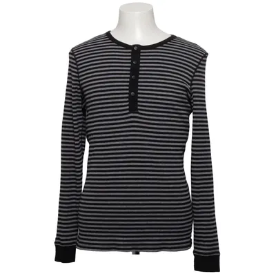 Henley Shirt (Schwarz, Grau) von Blue Ridge Baumwolle