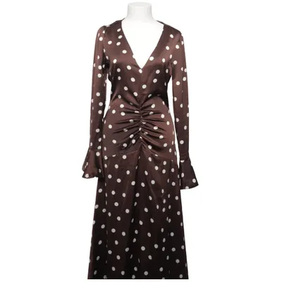 Maxi jurk (Bruin) van Bubbleroom Occasion Gerecycled polyester