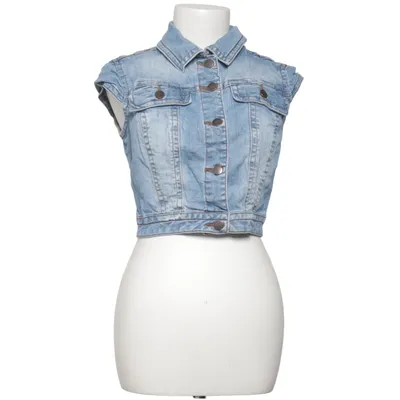 Spijker gilet (Blauw) van Mango Jeans Katoen, Elastaan