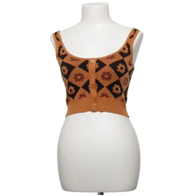Crop top (Marron, Noir) de LA Hearts Polyamide, Polyester, Viscose
