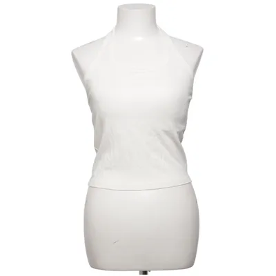 Haltertop (Wit) van Uniqlo Katoen, Elastaan, Polyamide, Polyester, Viscose