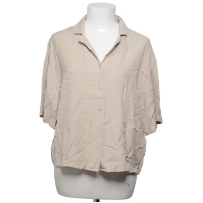 Kortærmet skjorte (Beige) fra VILA Linned, Viscose