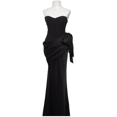 Aftenkjole (Sort) fra Club London Elastan, Polyester