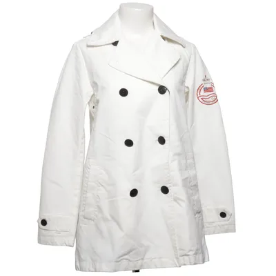Trenchcoat (Wit) van Sebago Marine Classics Katoen, Polyester