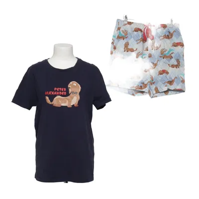 Pyjamas (Blå, Flerfärgad) från Peter Alexander Bomull, Elastan