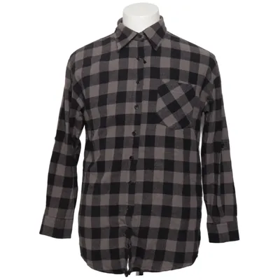 Flannel skjorte (Sort, Grå) fra Image Bomuld