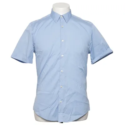 Korte mouwen shirt (Blauw) van Zara Man Katoen, Elastaan, Polyamide
