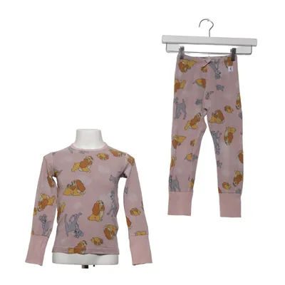 Pyjama (Pink, Mehrfarbig) von Disney x Polarn O. Pyret Elasthan, Bio-Baumwolle