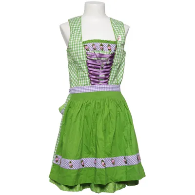 Dirndl (Grön, Lila, Vit) från Almenrausch Bomull, Polyester