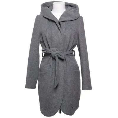Manteau (Gris) de Mint & Berry Polyester, Laine