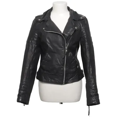 Biker jacket (Black) from Freaky Nation Cotton, Leather, Polyester