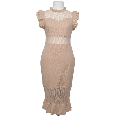 Klänning (Beige) från Lucy Wang Elastan, Polyamid, Polyester