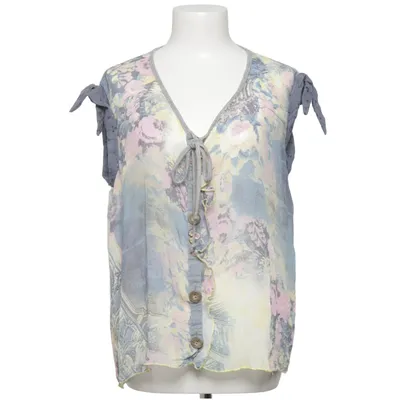 Top (Blue, Purple, Yellow) from Piro Cotton, Linen, Polyester