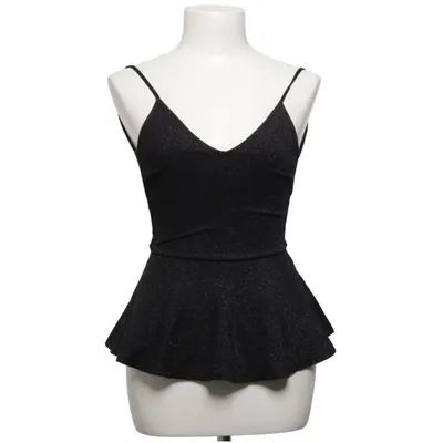 Peplum Top (Schwarz) von Divided by H&M Elasthan, Metallfaser, Polyamid, Viskose