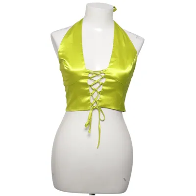 Halterneck top (Gul) fra AsYou Elastan, Polyester