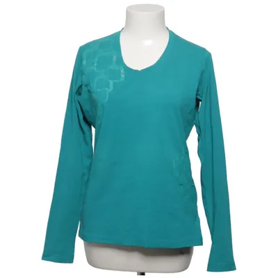 Lange mouwen shirt (Turquoise) van Stooker Katoen, Elastaan