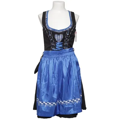 Dirndl (Blå, Sort, Hvid) fra Lekra Bomuld, Polyester