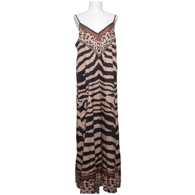 Maxi dress (Beige, Black, Brown) Elastane, Polyester