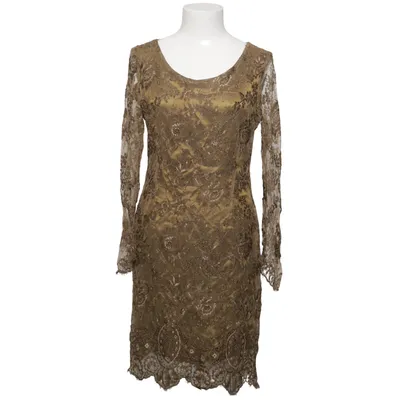 Jurk (Bruin) van Renato Nucci Acetaat, Polyester, Viscose