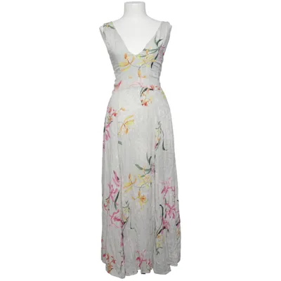 Maxi dress (White, Pink, Yellow) from Desigual Metallic fiber, Polyester, Viscose