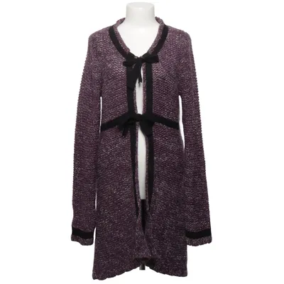 Cardigan (Lila, Wit) van Geena Acryl, Katoen, Mohair, Polyamide, Polyester