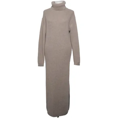 Jurk met col (Beige) van Impress Acryl, Alpacawol, Polyester