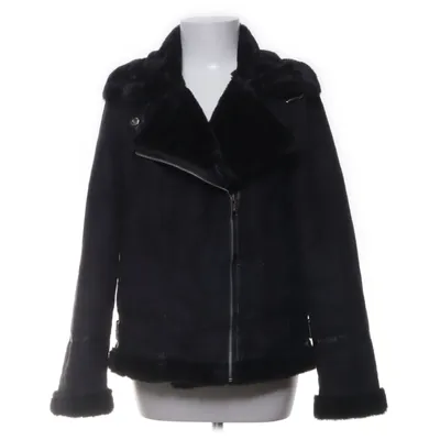 Veste en peau de mouton retournée (Noir) de House Polyester