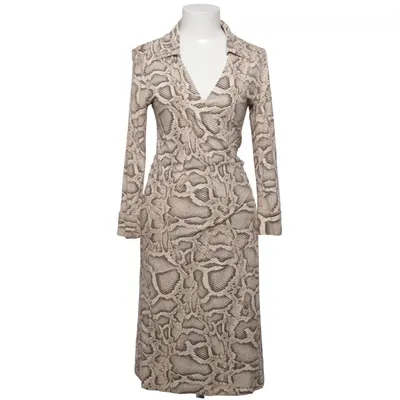 Wikkeljurk (Beige, Bruin) van Vera Velour Elastaan, Viscose