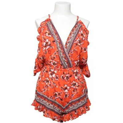 Byxdress (Orange, Flerfärgad) från Resort Viskos