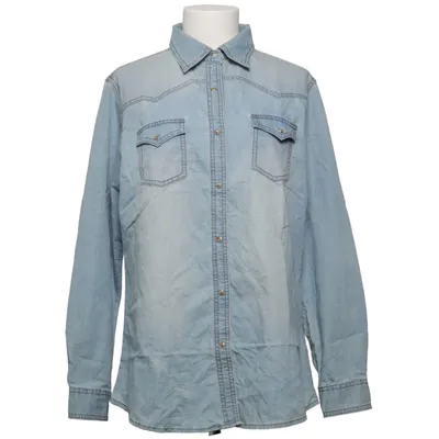 Denim shirt (Blue) from Wrangler Cotton, Polyester