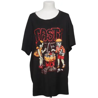 T-shirt (Noir, Multicolore) de Romwe Élasthane, Polyester