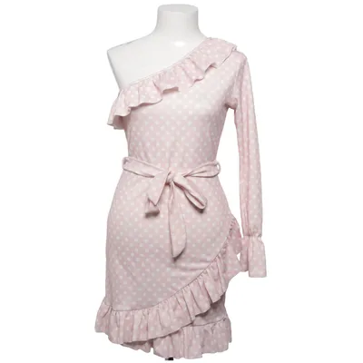 Robe portefeuille (Rose, Blanc) de Lasula Élasthane, Polyester