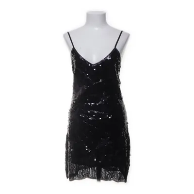 Robe de cocktail (Noir, Violet) Polyester