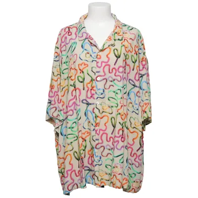 Chemise à manches courtes (Beige, Multicolore) de ASOS Design Viscose