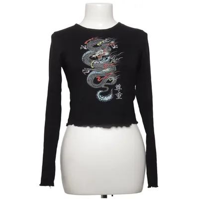 Langærmet t-shirt (Sort) fra FB Sister Bomuld