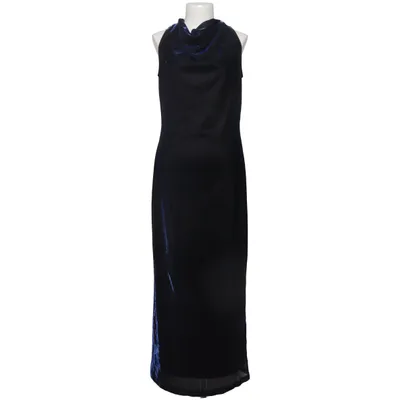 Robe longue (Bleu, Noir) de Chou Chou Acétate, Fibre métallique