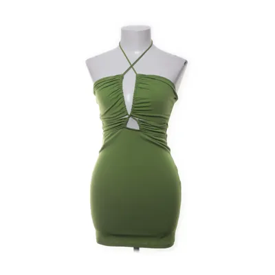 Klänning (Grön) från Pull & Bear Elastan, Polyester