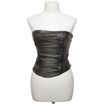 Tube top (Zwart, Grijs) van Jaded London Polyurethaan, Viscose