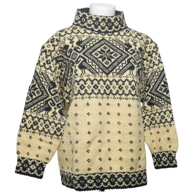 Noorse trui (Beige, Zwart) van Husfliden Wol