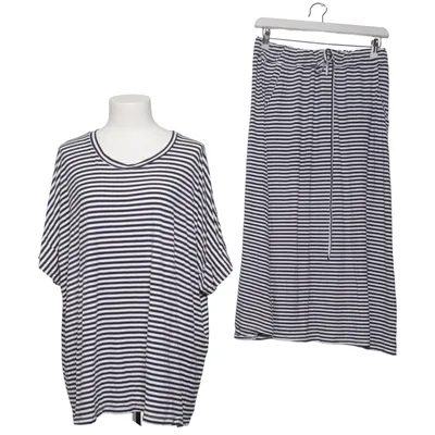 Set (Blue, White) from Piazza Roma Elastane, Viscose