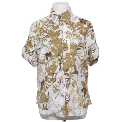 Korte mouwen shirt (Wit, Groen) van Lebek Collection Katoen