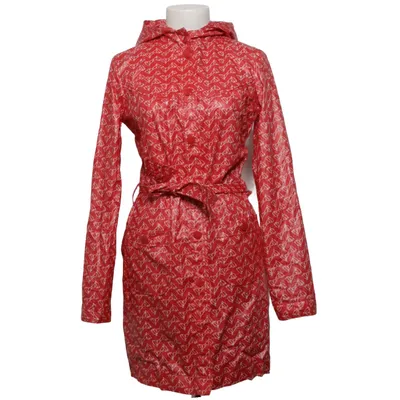 Manteau imperméable (Rouge, Blanc) de Blendshe Coton, Polyuréthane