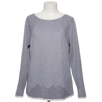 Pull-over (Bleu, Blanc) de Rick Cardona Acrylique, Coton, Fibre métallique