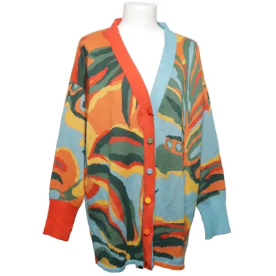 Cardigan (Oranje, Blauw, Meerkleurig) van Sisters Organisch katoen