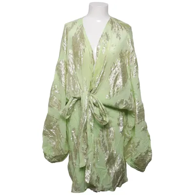 Omlottklänning (Grön, Guldfärgad, Flerfärgad) från River Island Metallfiber, Polyester, Viskos
