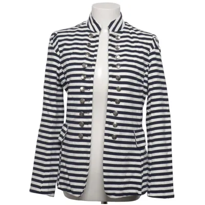 Blazer (Blå, Hvid) fra Chica London Bomuld, Elastan