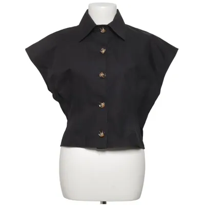 Korte mouwen shirt (Zwart) van Cathrine Hammel Katoen