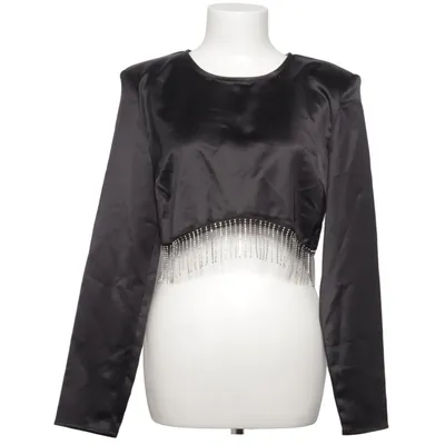 Crop top (Gemma rhinestone blouse) fra Gina Tricot Elastan, Polyester