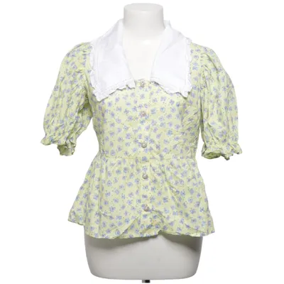 Korte mouwen shirt (Geel, Blauw, Wit) van HUNKØN Katoen